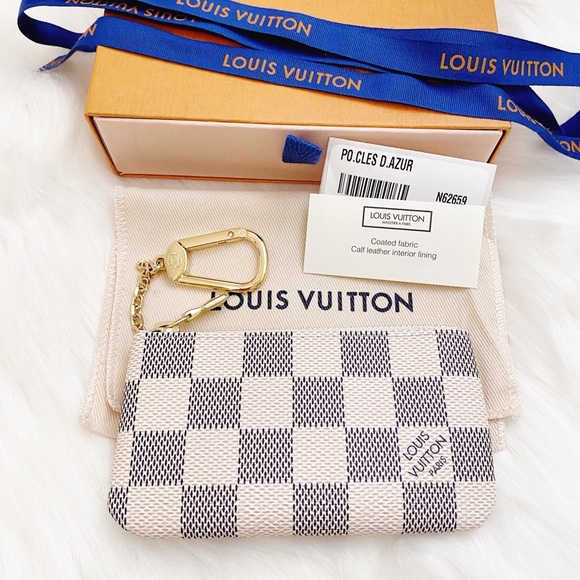 Louis Vuitton Accessories - NIB Louis Vuitton Damier Azur Key Pouch
